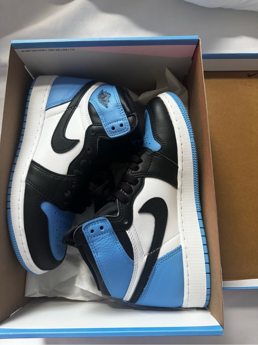 Nike Air Jordan 1 Mid White Black University Blue